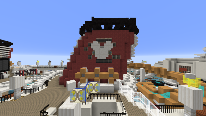 Illustration for article titled Minecrafter Builds Extremely Detailed Replica of Disney Cruise Ship